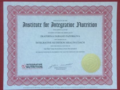 Institute for INTEGRATIVE NUTRITION